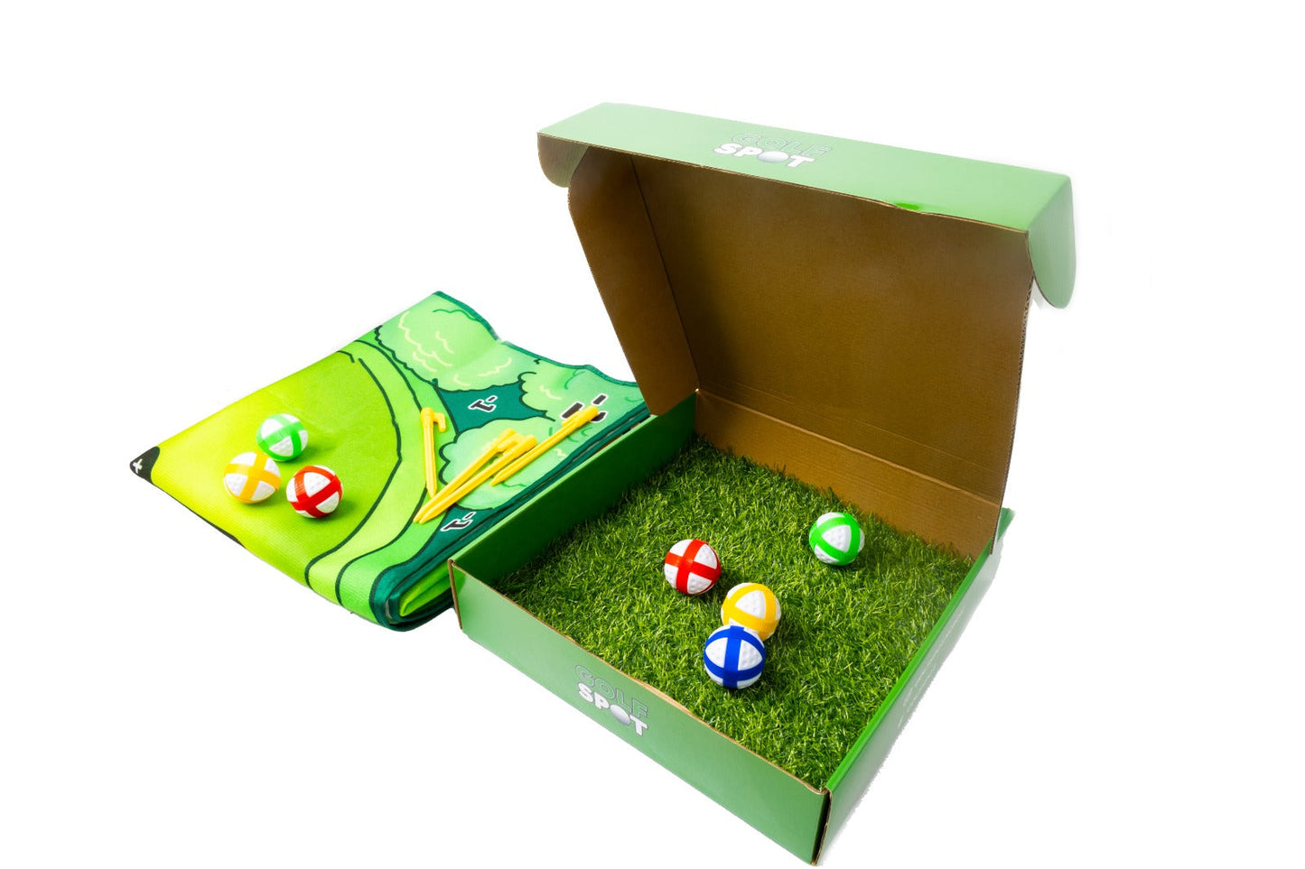 Family-friendly outdoor golf game, an engaging lawn activity for all ages.