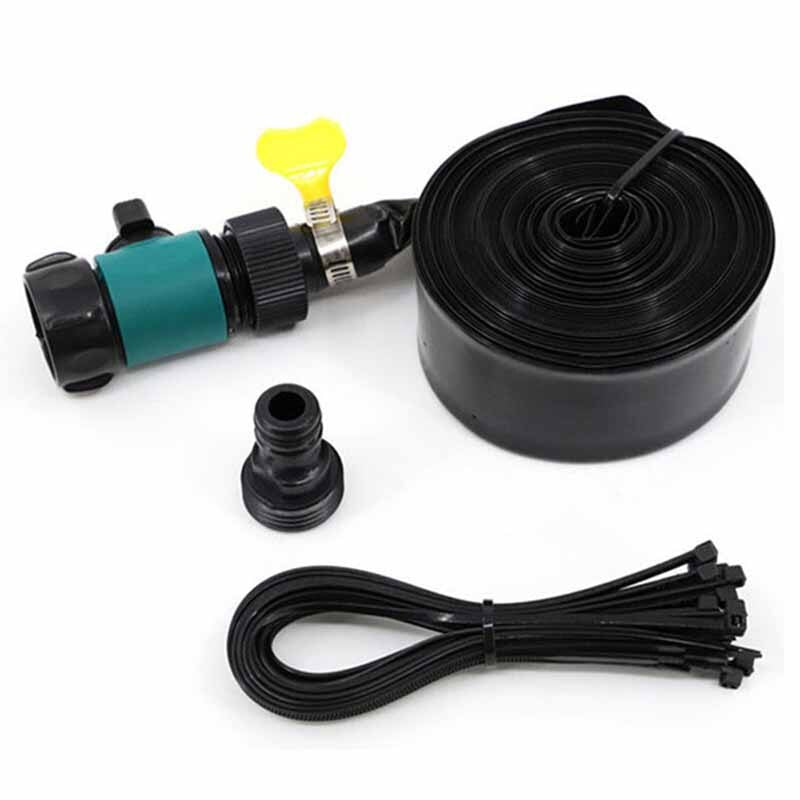 Kids playing with a polyethylene trampoline sprinkler, perfect for backyard summer activity.