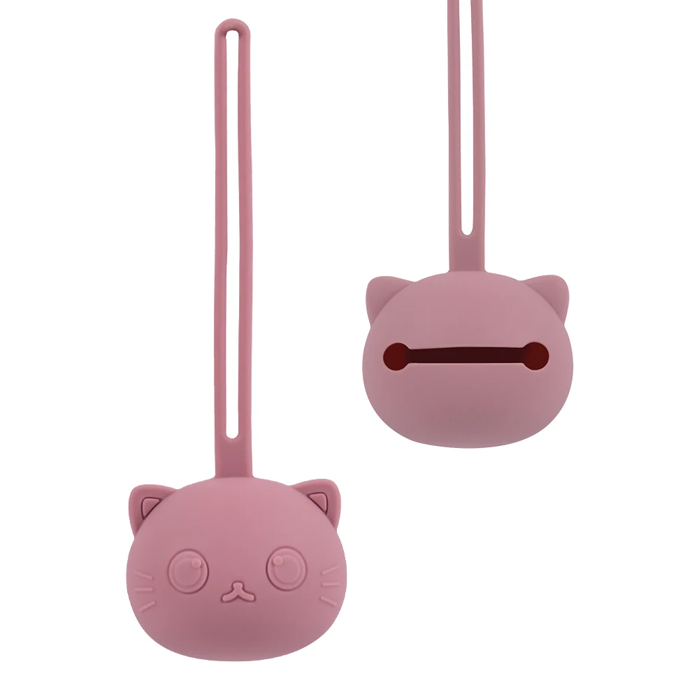 BPA-free silicone pacifier holder, safe and durable infant care accessory.