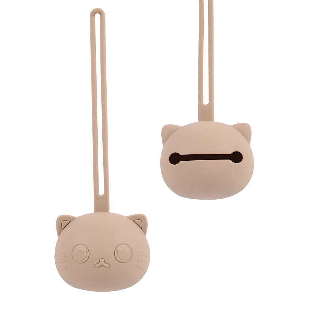 Newborn accessory: ergonomic silicone pacifier holder, keeps soother handy.