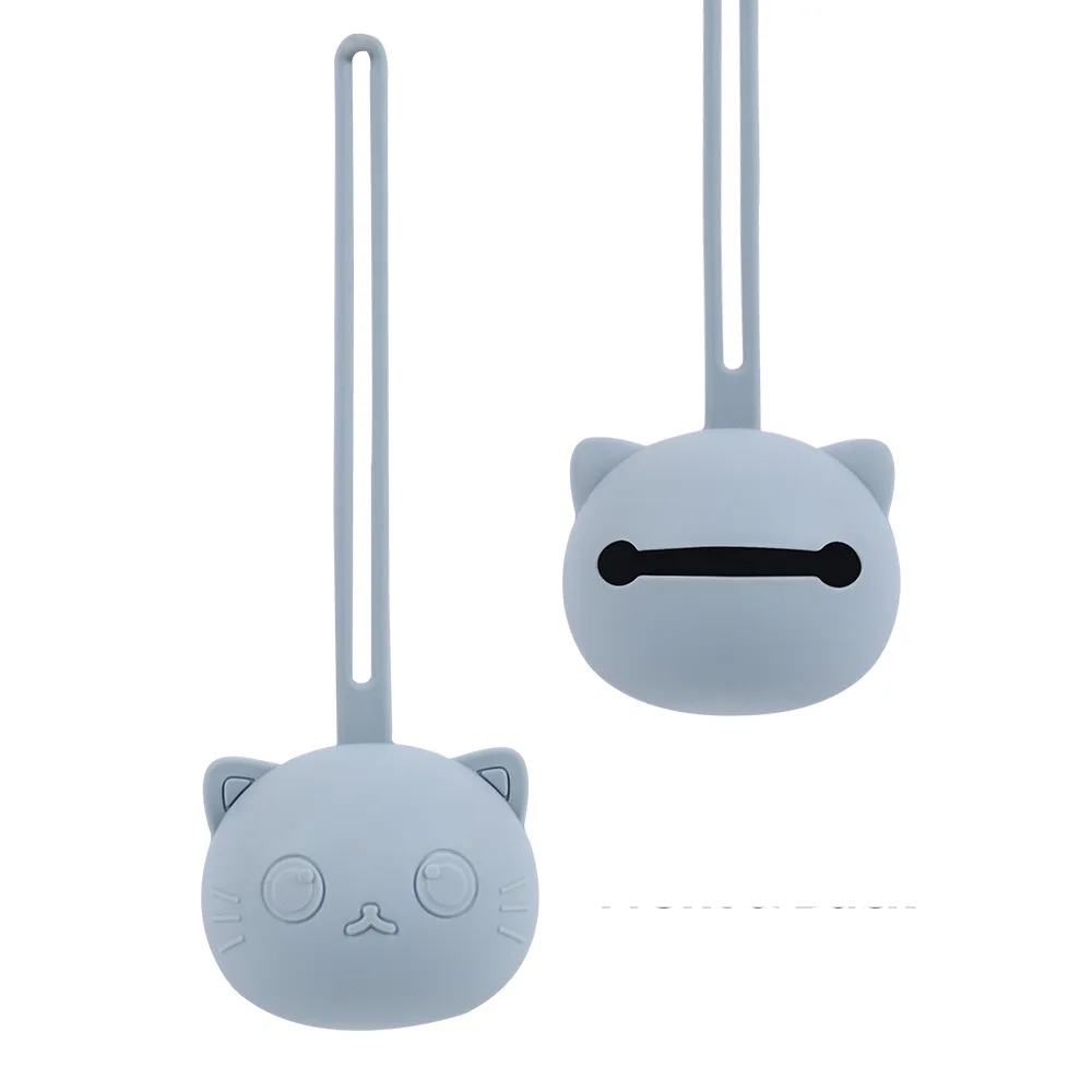 Minimalist silicone pacifier holder, modern design for baby essential storage.