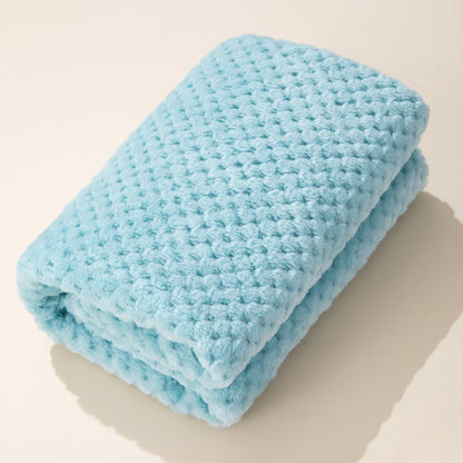 Four seasons pineapple plaid baby blanket, lightweight yet warm, unisex design