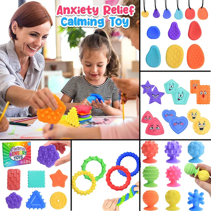 Unisex playful stress relief fidget toy, portable silicone for calm and focus