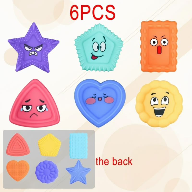 Educational calm toy, durable silicone stress relief tool, easily portable