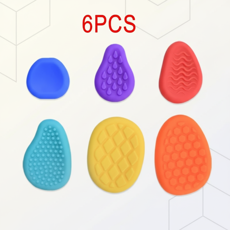 Calming ergonomic fidget toy, silicone construction for durable, portable stress relief