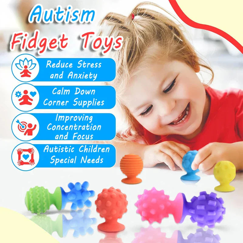 Close-up of sensory fidget toy in hand, aids focus and offers stress relief