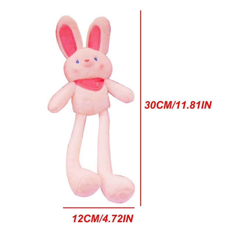 Unisex long-eared bunny plush toy keychain, a delightful and soft bag accessory
