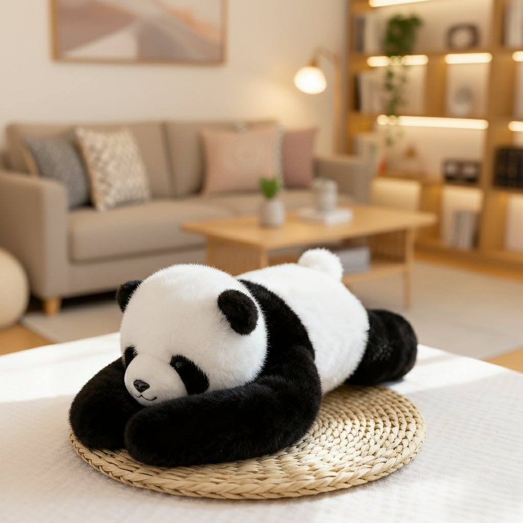 Soft hypoallergenic cuddle companion, offers deep comfort & emotional support.