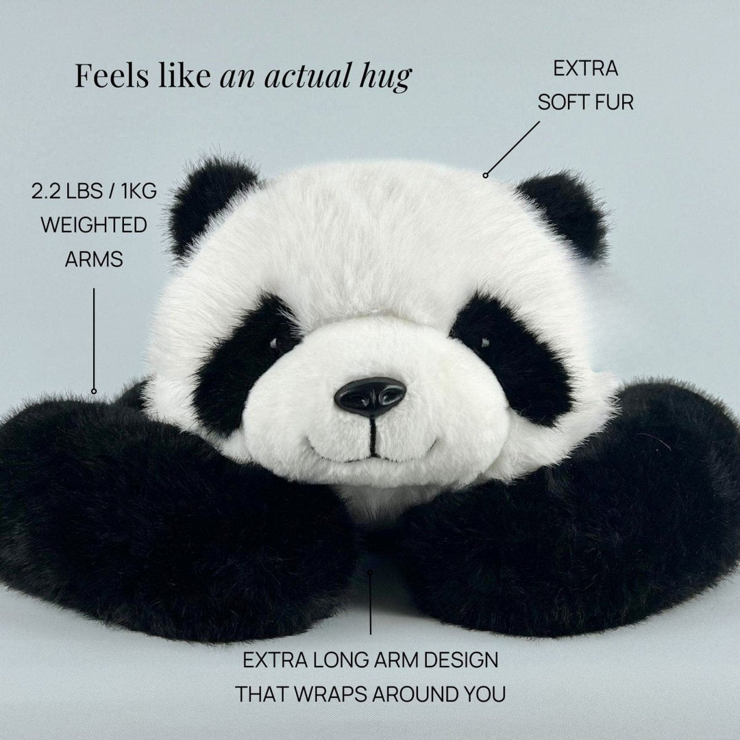 Deep comfort plush hugger, designed for stress relief, relaxation & emotional support.