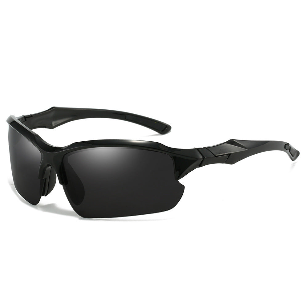 Durable trekking sunglasses with polarized lenses, ensuring enhanced outdoor vision & UV protection.