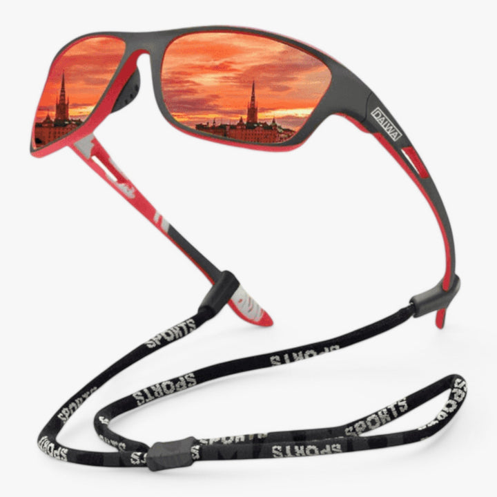 Unisex polarized sports sunglasses with UV protection, perfect for cycling, running, and outdoor activities.