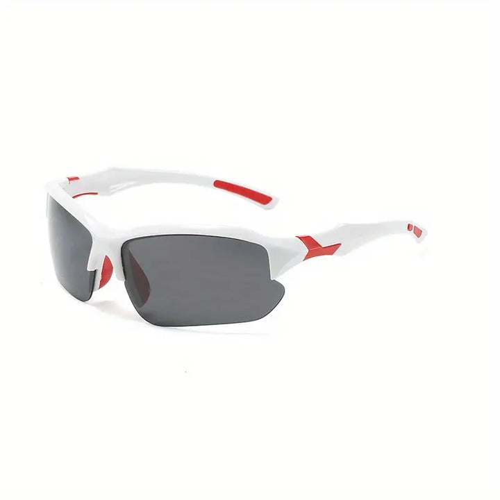 Polarized sports sunglasses, ideal for cycling and running, offering UV protection.