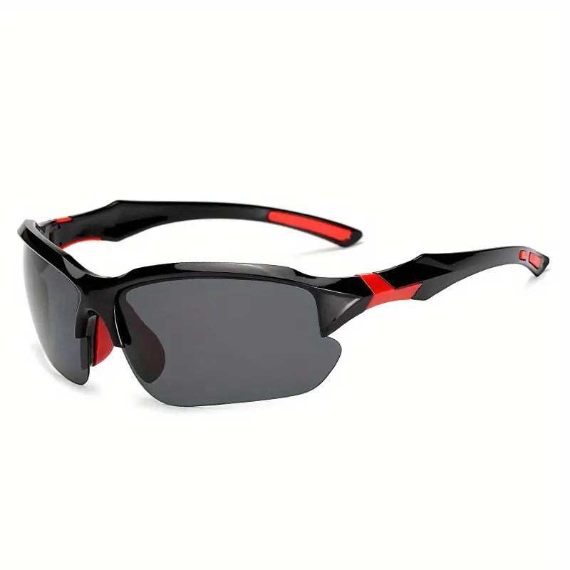 Enjoy outdoor activities with these unisex polarized sports sunglasses, offering full UV protection.