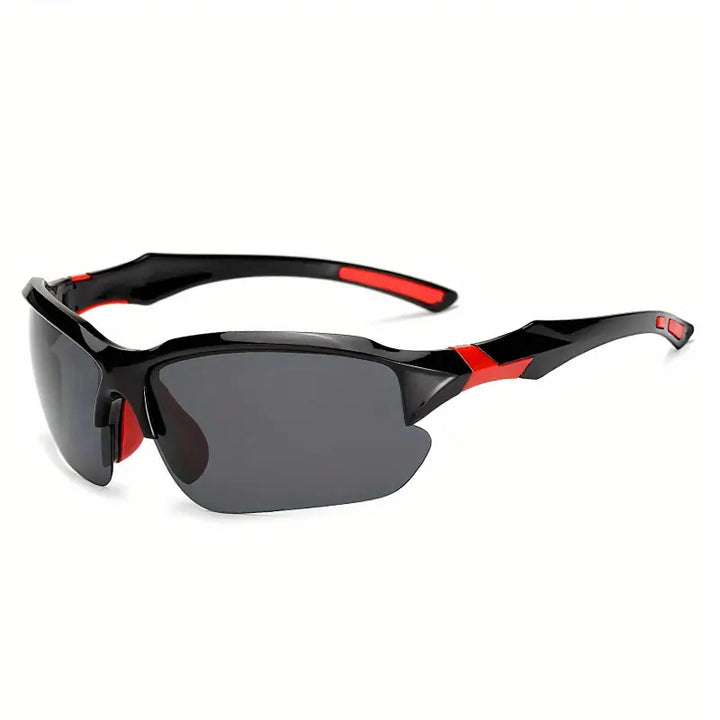 Enjoy outdoor activities with these unisex polarized sports sunglasses, offering full UV protection.