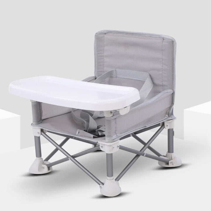 High-back portable booster seat in a modern design, providing comfortable and secure seating for toddlers