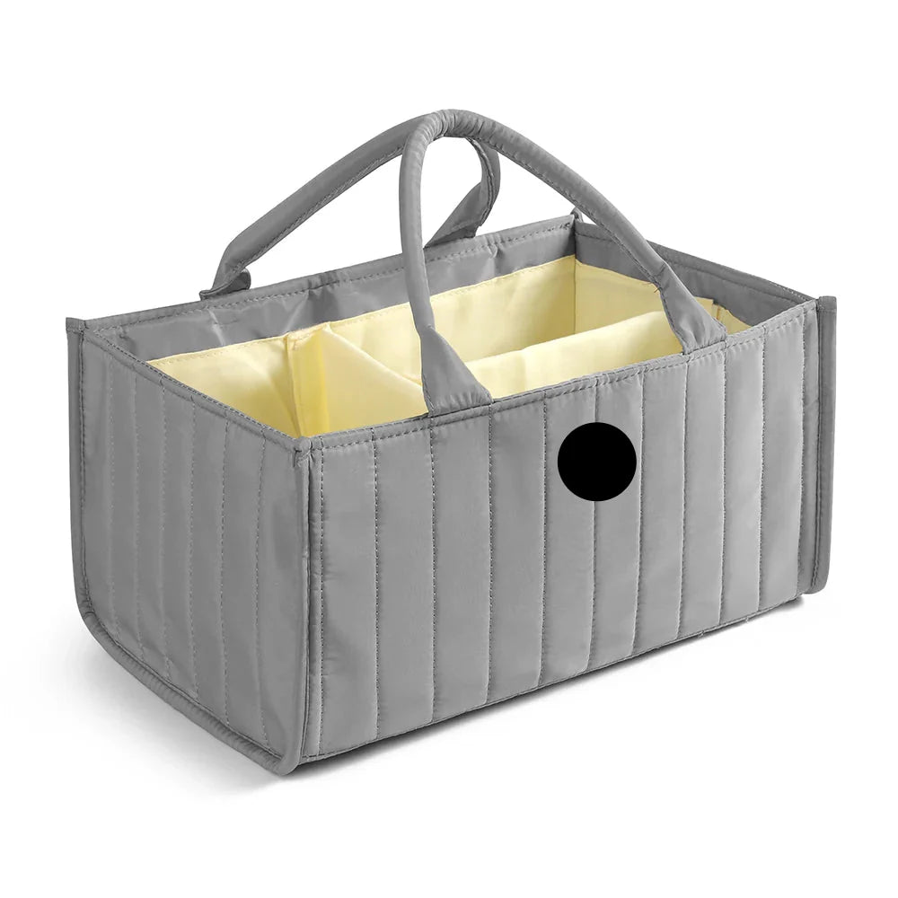 Versatile baby organizer caddy for diapers, toys, and changing supplies, car-friendly
