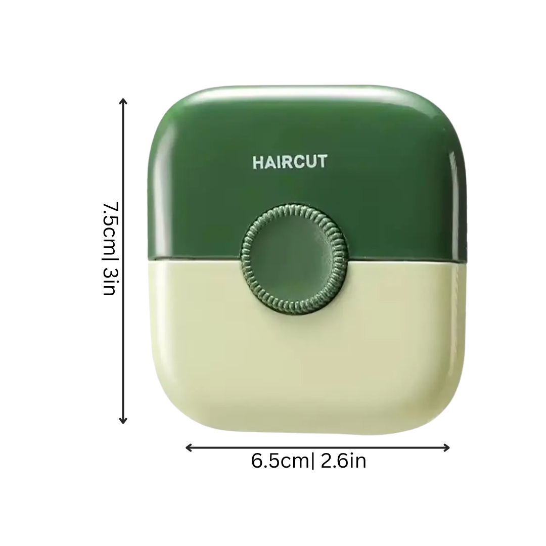 Close-up of hygienic hair trimmer blades, ideal for gentle grooming and dust-free use