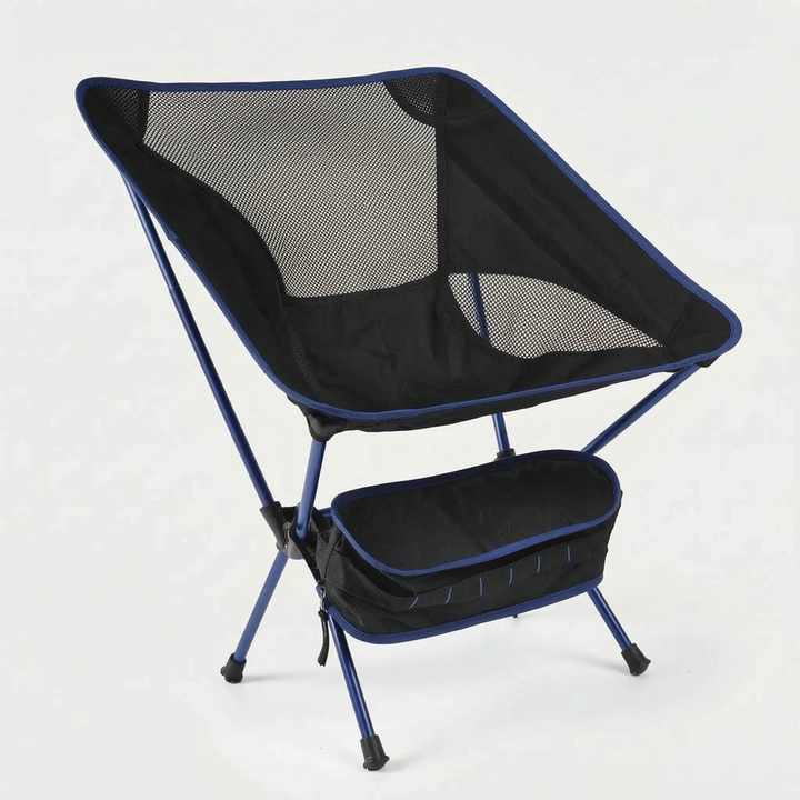 Versatile portable folding chair, ideal for outdoor seating, camping gear, hiking, or a quick rest stop.