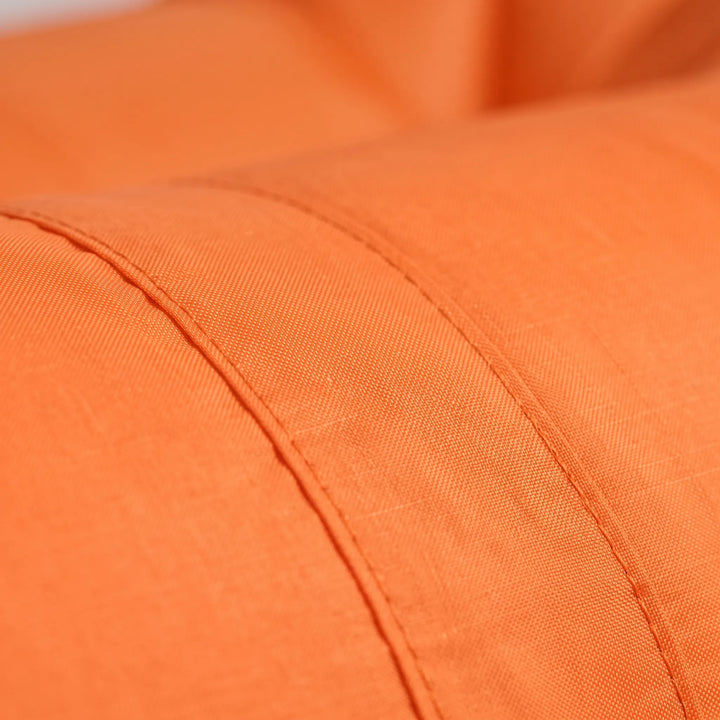 Easy setup inflatable air chair, no pump required. Great for camping, park, festivals, or backyard outdoor seating.