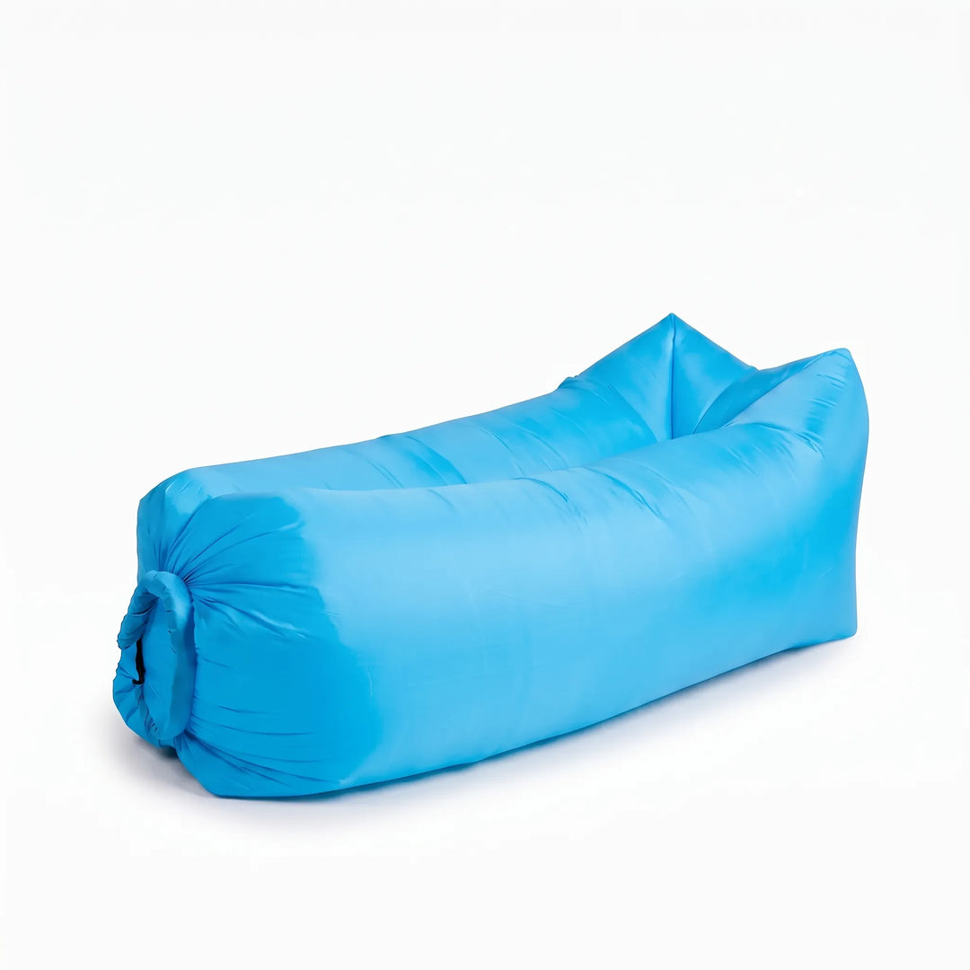 Rugged inflatable air couch for outdoor seating, durable & waterproof, perfect camping gear for ultimate relaxation.