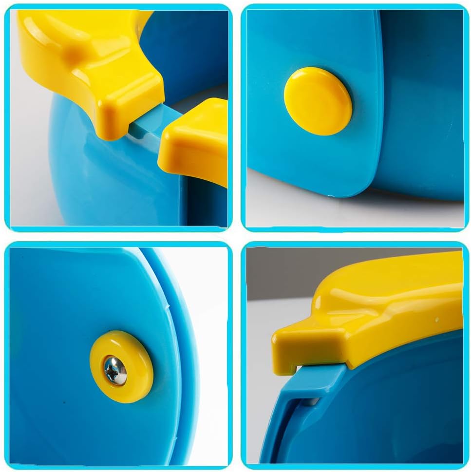 Portable potty for children, lightweight and easy to carry, essential for toddler hygiene.
