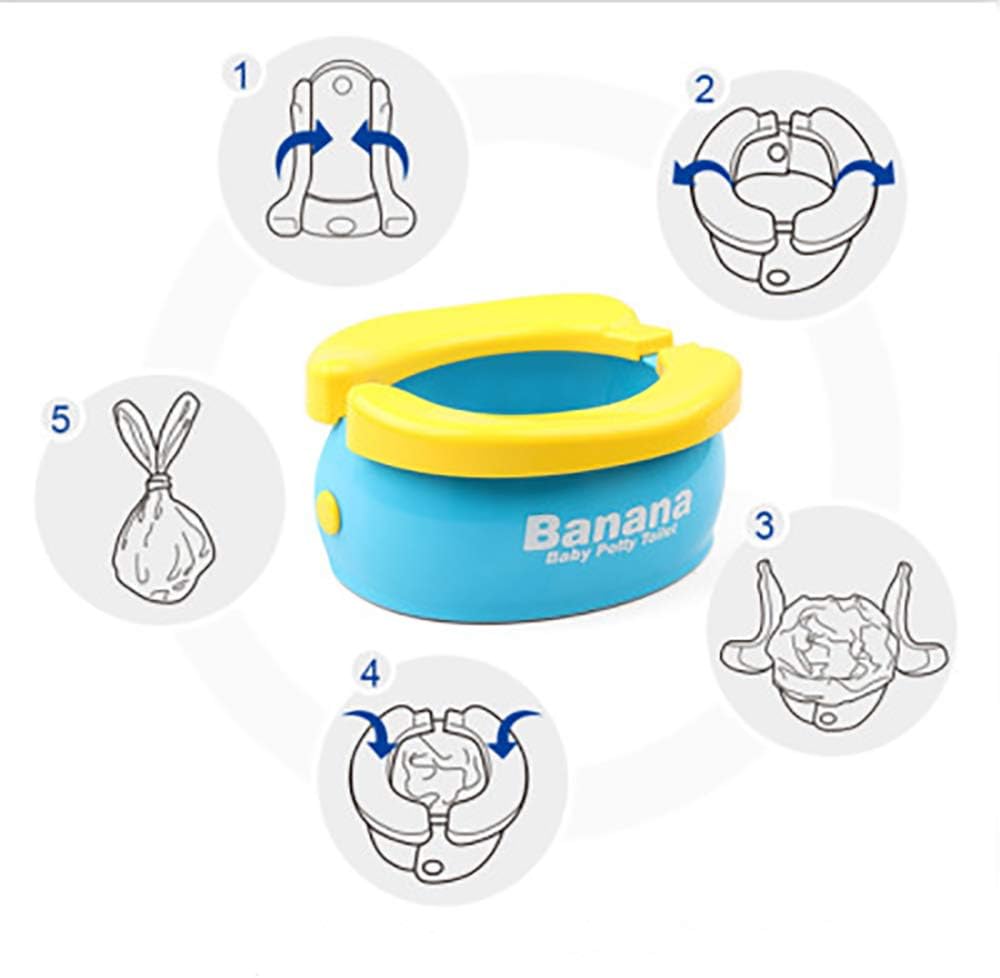 Compact portable potty for kids, an essential travel companion for toddler potty training.