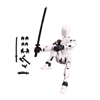 Collection of colorful Unisex Posable Robot Toy Figures, perfect for collectible and creative display
