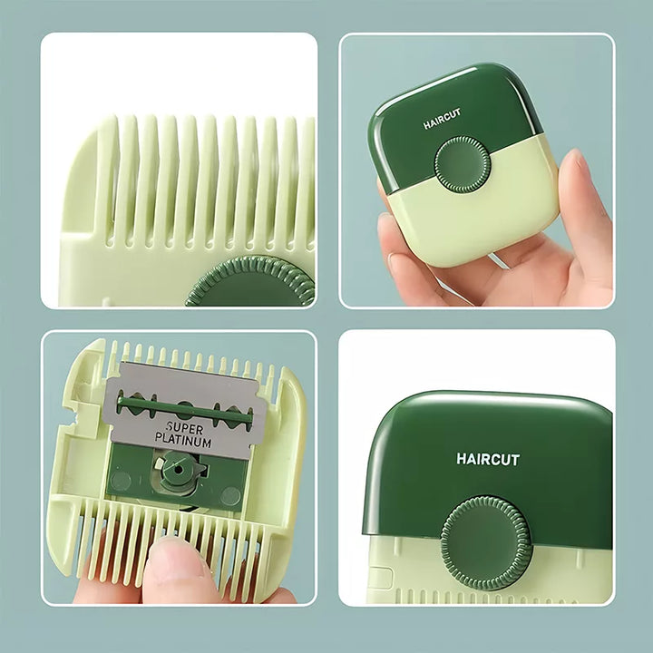 Unisex hair trimmer kit with multiple guards, perfect for varied lengths and styling needs