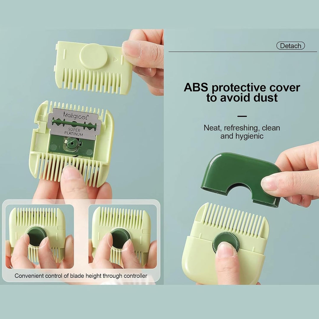 Unisex precision hair trimmer with LED indicator, showcasing battery life and charging status