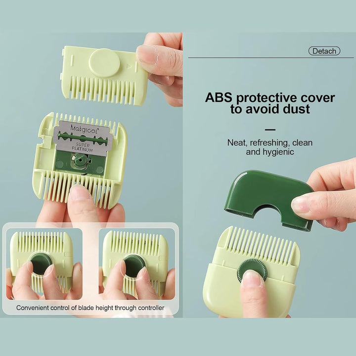 Unisex precision hair trimmer with LED indicator, showcasing battery life and charging status