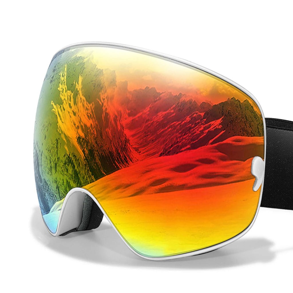 Essential outdoor gear: Unisex anti-fog ski goggles, UV400 & night vision for snowboarding.