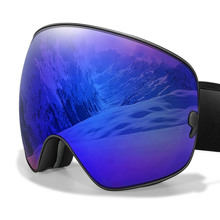 Versatile unisex ski goggles with anti-fog, UV400, and night vision for various winter sports.