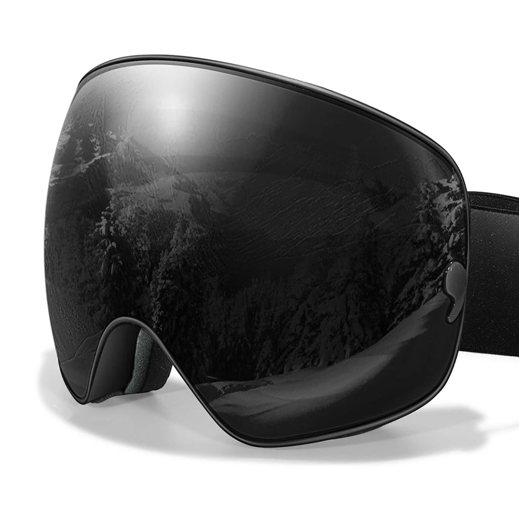 Unisex premium anti-fog ski goggles with UV400 protection for clear vision on snowy slopes.