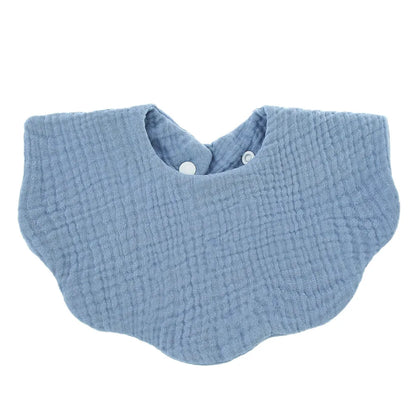 Unisex premium soft cotton baby bib featuring a subtle striped pattern, practical for infant feeding