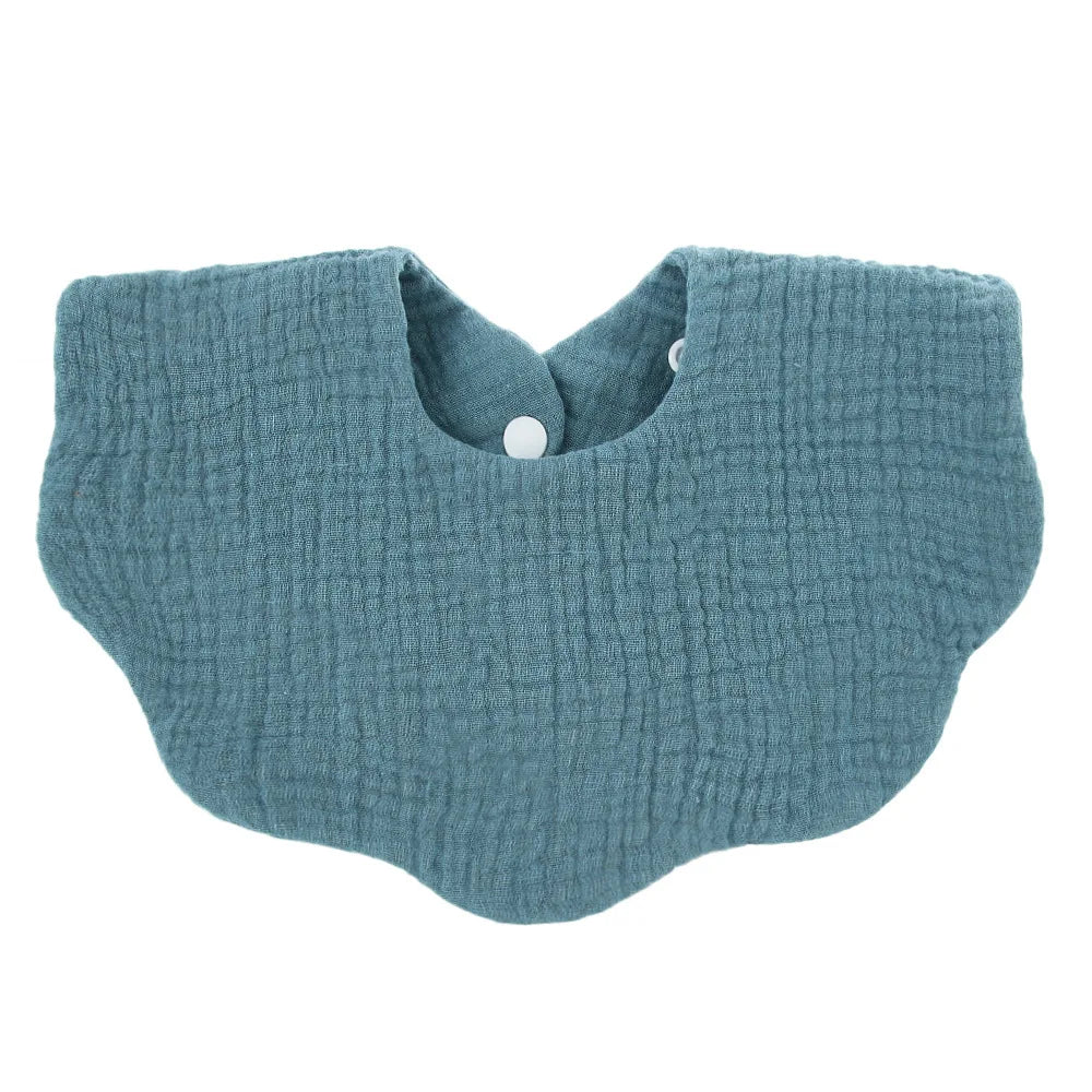 Unisex premium soft cotton baby bib with a nature-inspired print, ideal for eco-conscious parents