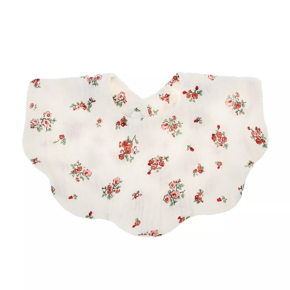 Unisex premium soft cotton baby bib in a vibrant yellow, adding a pop of color to infant outfits
