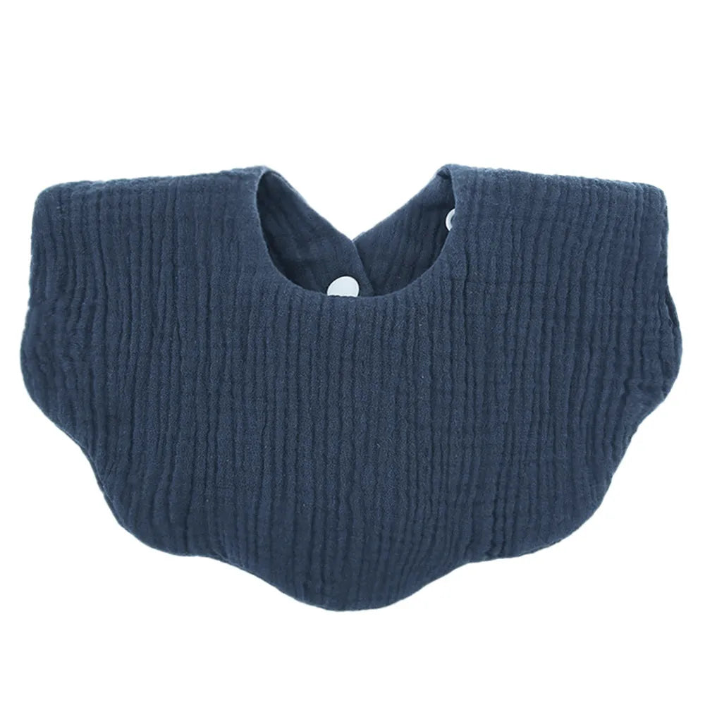 Unisex premium soft cotton baby bib with a minimalist design, perfect for everyday infant wear