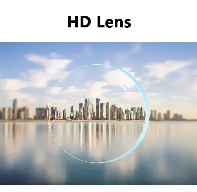 Unisex progressive reading sunglasses with anti-blue light, photochromic, UV400, and polarized multi-focus lenses.