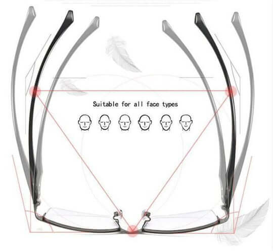 Multifocal progressive reading glasses for men & women; intelligent zoom provides clear vision.