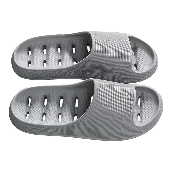 Comfortable unisex anti-slip shower slides, lightweight & ergonomic, perfect for home, quick-dry material.