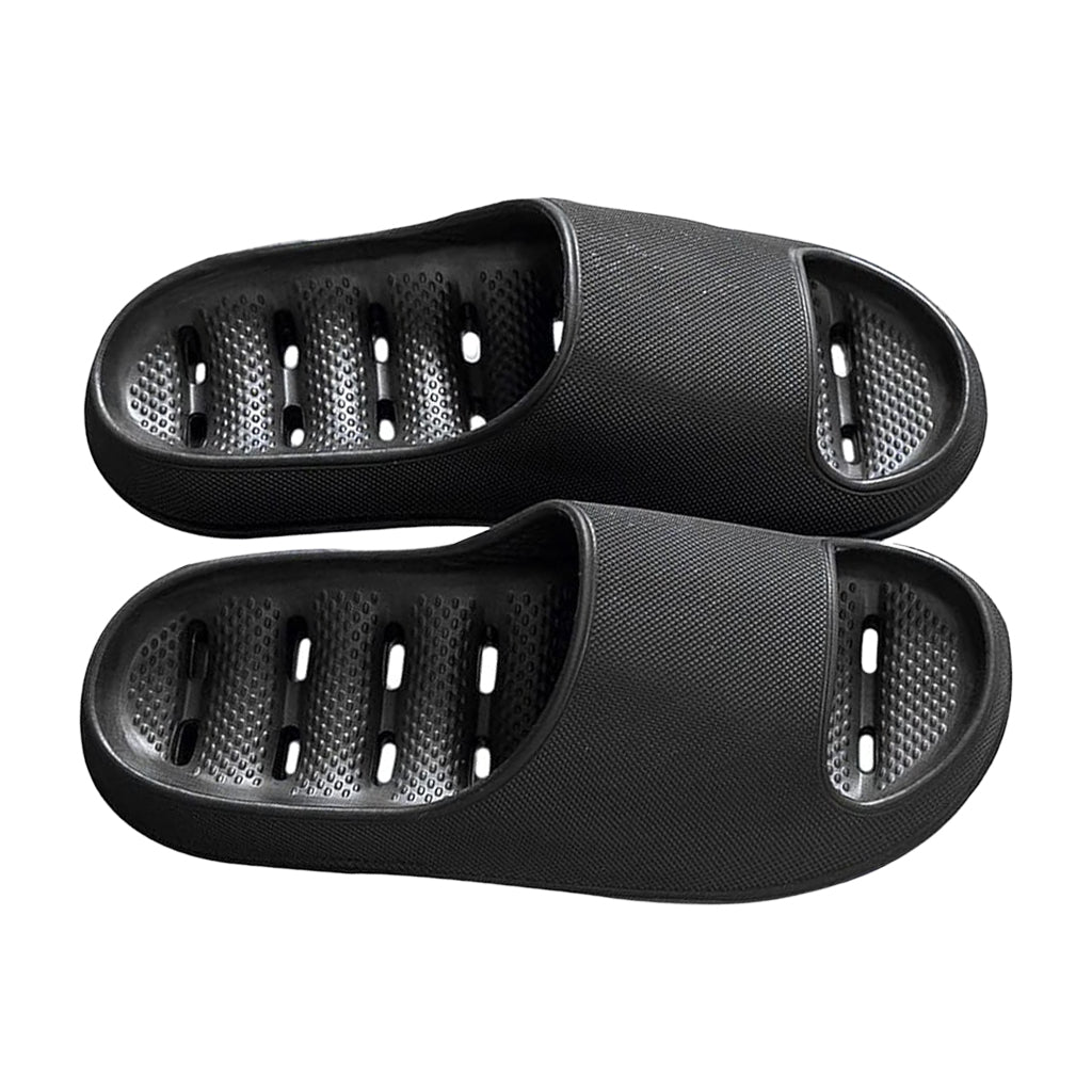 Unisex quick-dry shower & pool slippers, anti-slip, comfortable, with drainage holes for ultimate convenience.