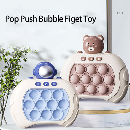 Unisex Quick Push Sensory Reaction Game Toy with colorful buttons for kids' hand-eye coordination