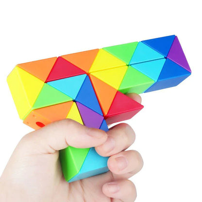 Vibrant Rainbow Magic Cube fidget puzzle for kids and adults, a great stress reliever