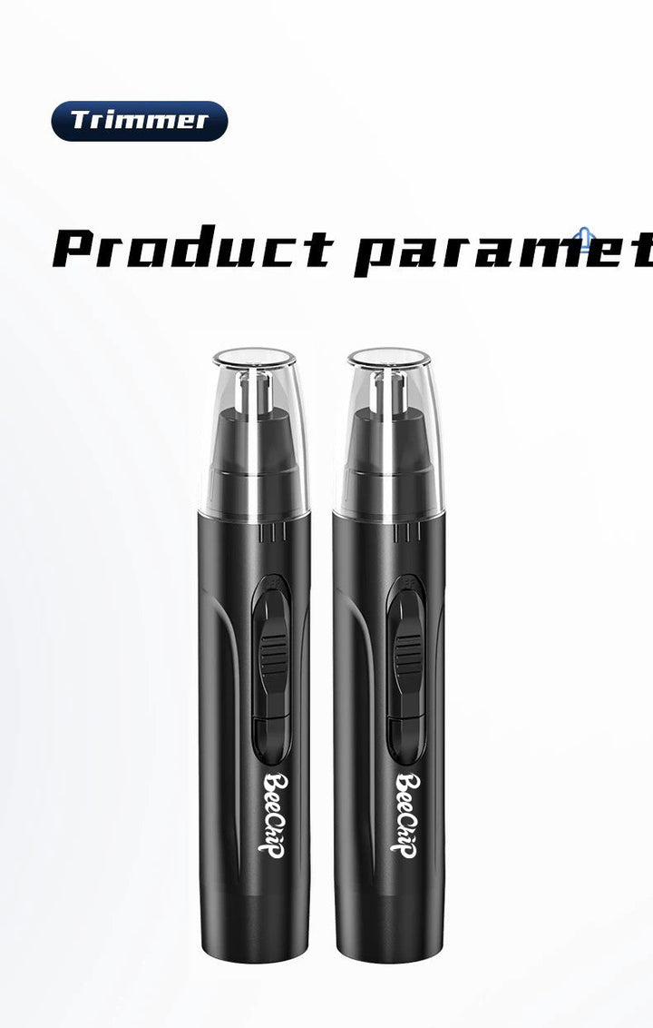 Unisex grooming kit: Rechargeable painless nose & ear hair trimmer, an essential for modern personal care.