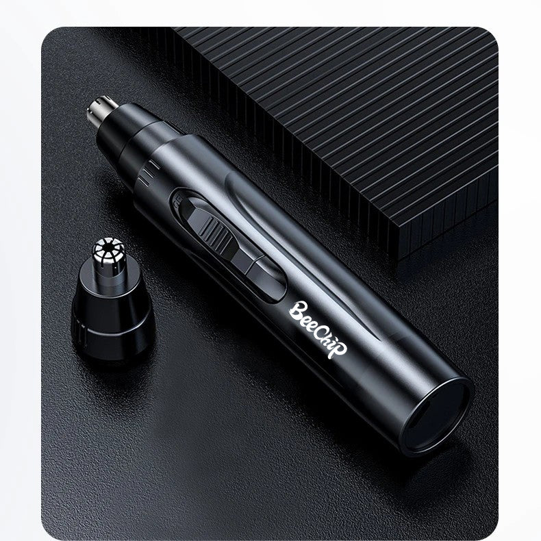 Efficient rechargeable nose & ear hair trimmer. Easy to use, offers painless, quick grooming for a clean look.