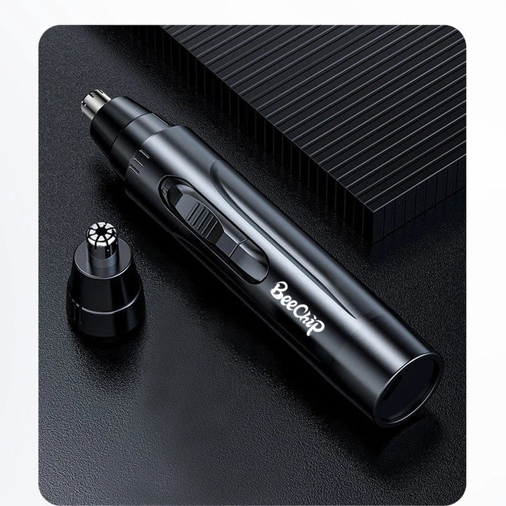 Efficient rechargeable nose & ear hair trimmer. Easy to use, offers painless, quick grooming for a clean look.