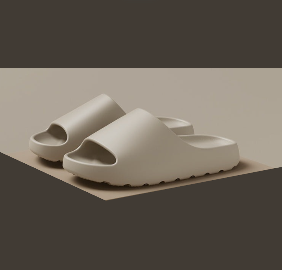 Lightweight unisex waterproof open-toe Remy Cloud Slippers, perfect as shower shoes, beach sandals, or house shoes.