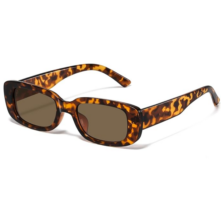 Unisex retro rectangular Y2K sunglasses with UV400 protection, perfect for trendy summer fashion.
