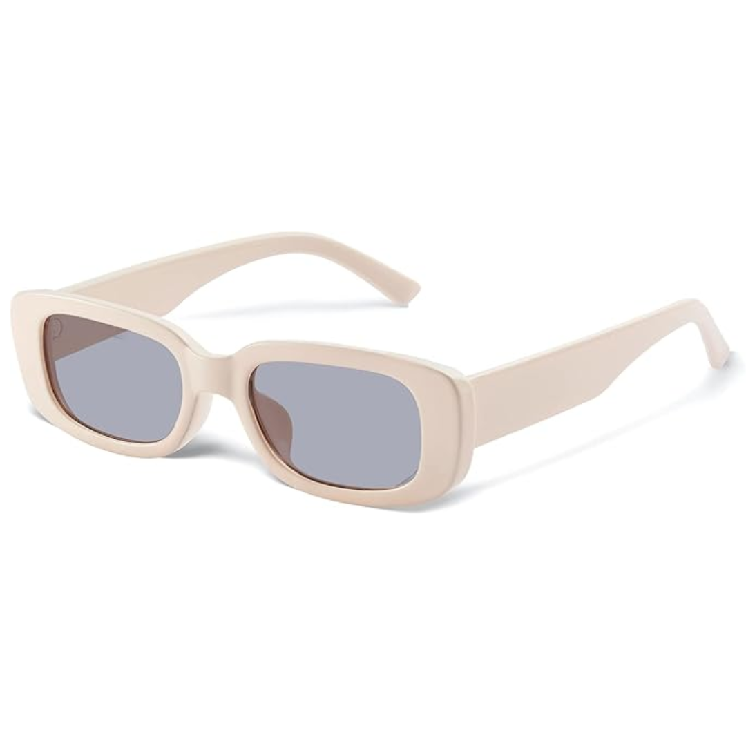 Stylish retro rectangular Y2K sunglasses, UV400 protected and perfect for men & women.