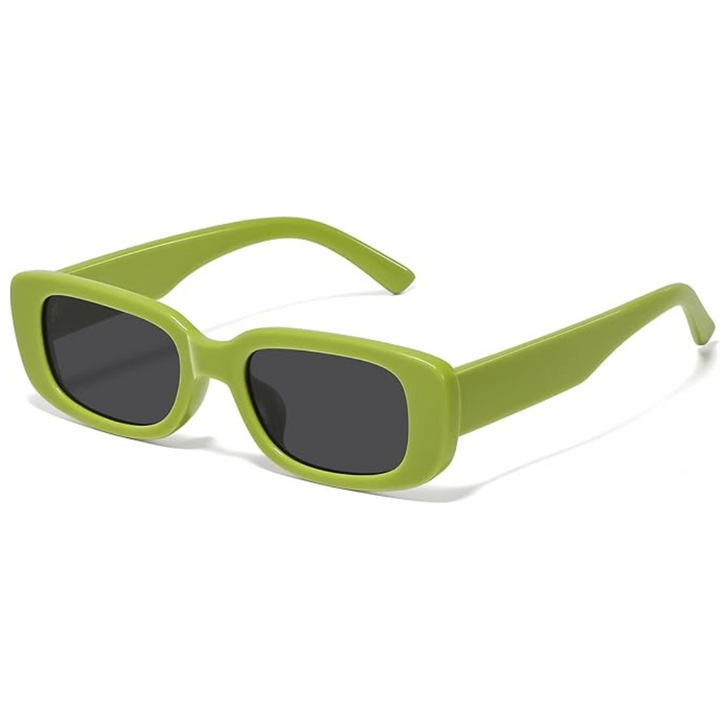 Men's Y2K rectangular sunglasses, retro style with UV400 protection, ideal for summer essentials.